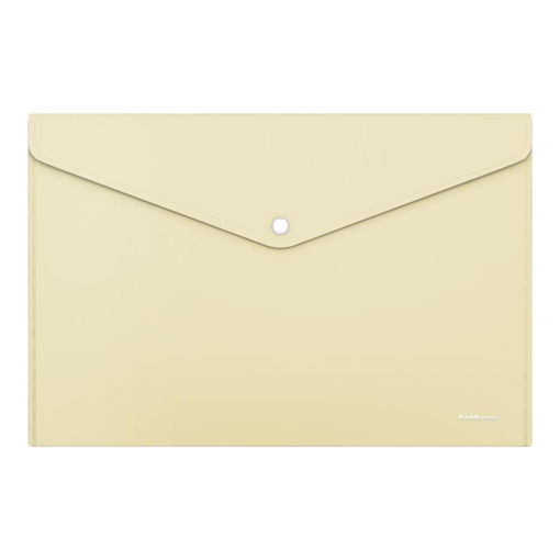Picture of A4 BUTTON ENVELOPE SOLID PASTEL YELLOW